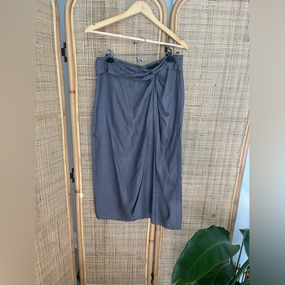 Rag & Bone Amber Plaid Midi Skirt - Picture 6 of 6